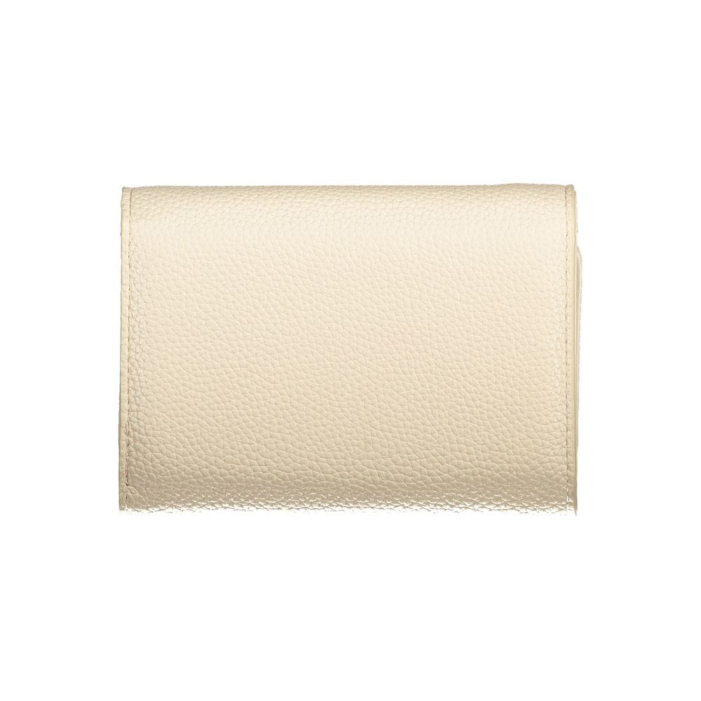 Mario Valentino Beige Leather Effect Wallet with Coin Purse