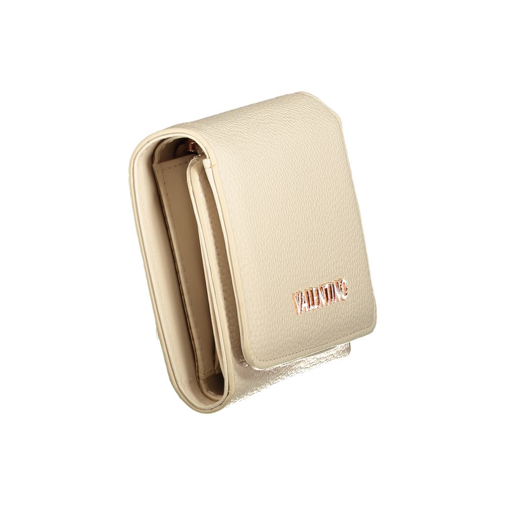 Mario Valentino Beige Leather Effect Wallet with Coin Purse