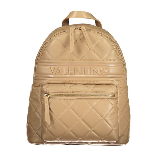Mario Valentino Beige Leather Effect Women's Backpack