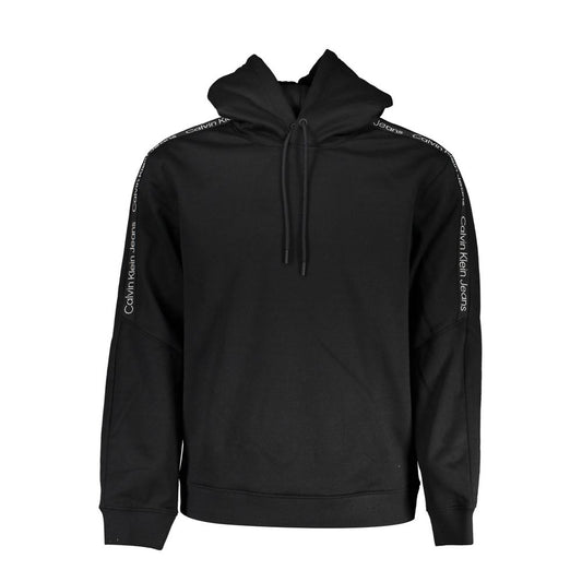 Calvin Klein Sleek Fleece Hooded Sweatshirt - Black