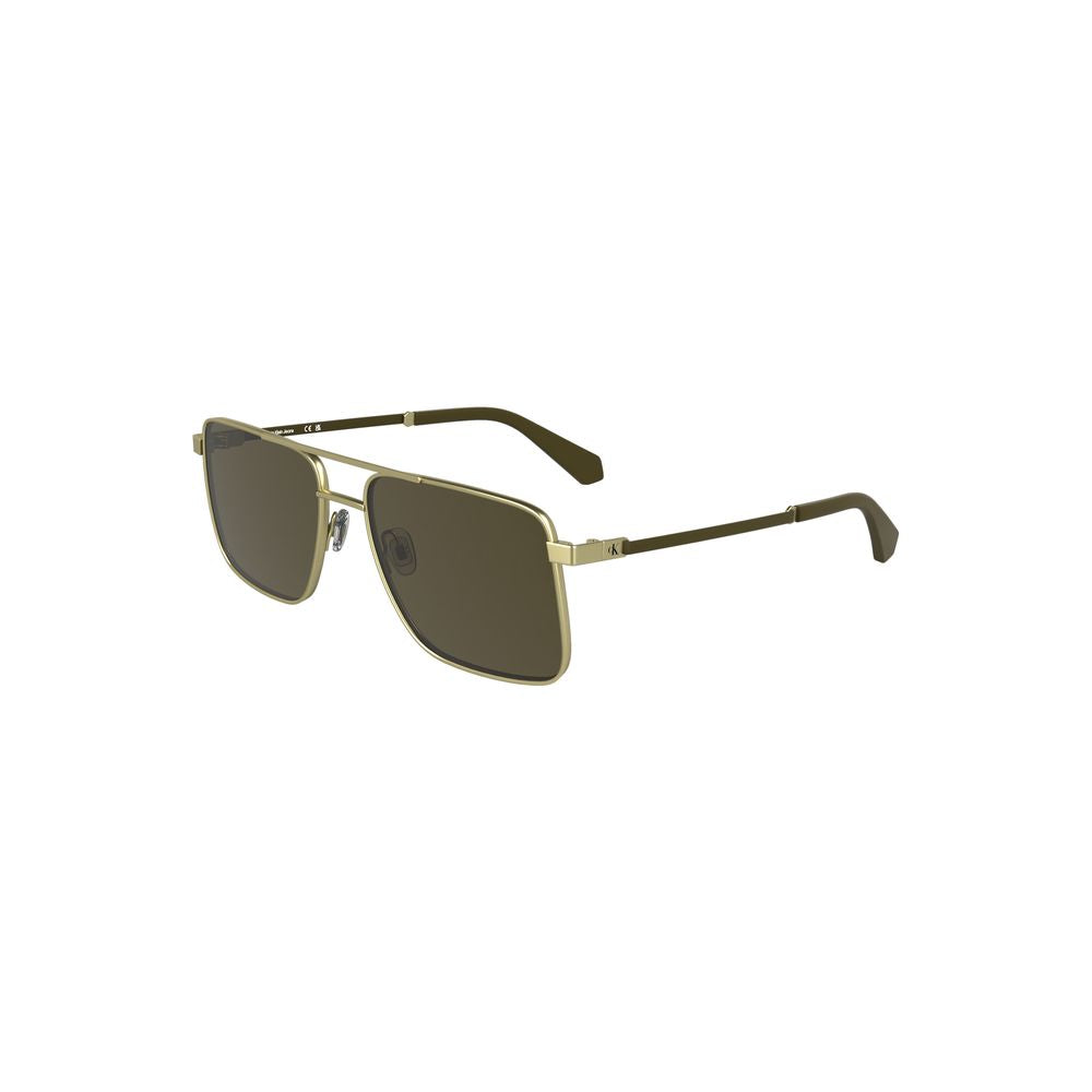 Calvin Klein Gold Metal Men Sunglasses