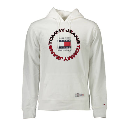 Tommy Hilfiger White Cotton Hooded Sweatshirt