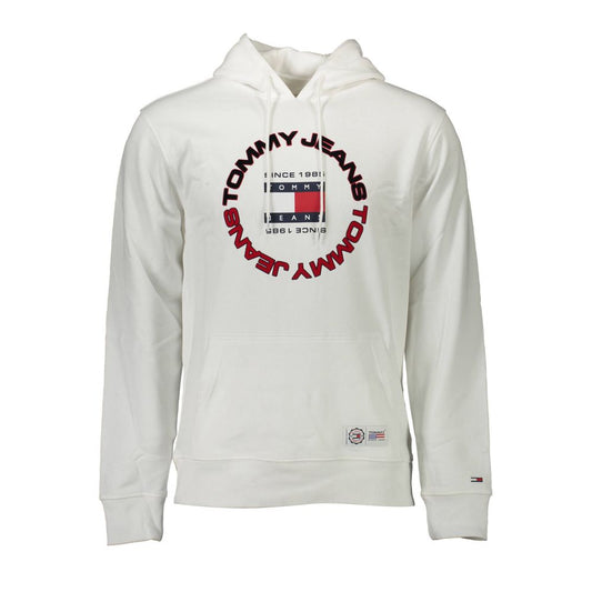 Tommy Hilfiger White Cotton Hooded Sweatshirt