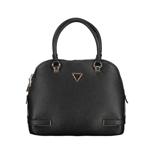 Guess Jeans Black Handbag – Faux Leather, Stylish Multi-Functional Design