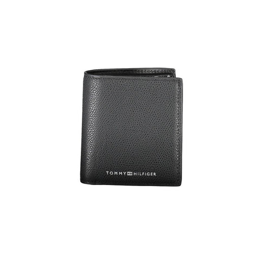 Tommy Hilfiger Black Leather Men's Wallet