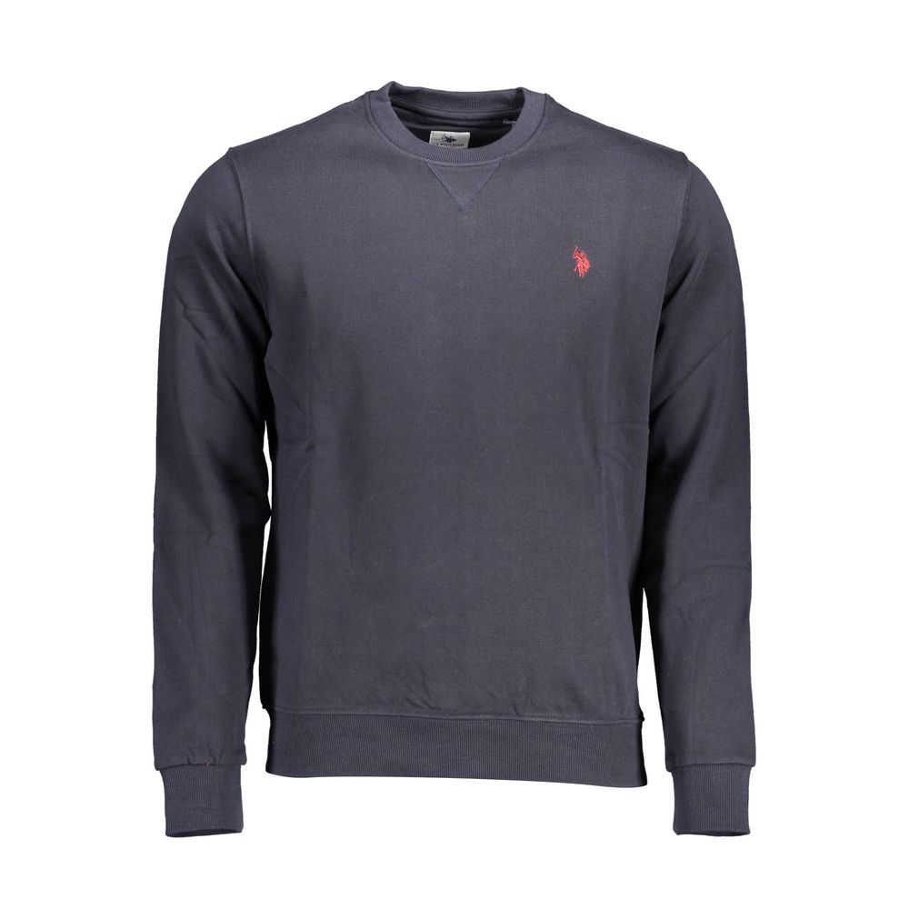 U.S. POLO ASSN. Blue Cotton Long-Sleeve Sweater for Men
