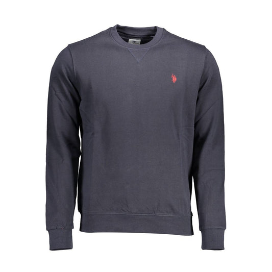 U.S. POLO ASSN. Blue Cotton Long-Sleeve Sweater for Men