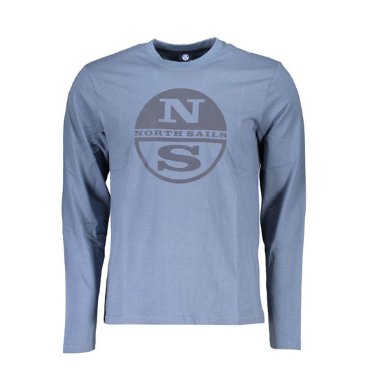North Sails Men's Blue Cotton Long Sleeved T-Shirt