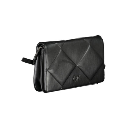 Calvin Klein Adjustable Black Handbag with Contrast Details