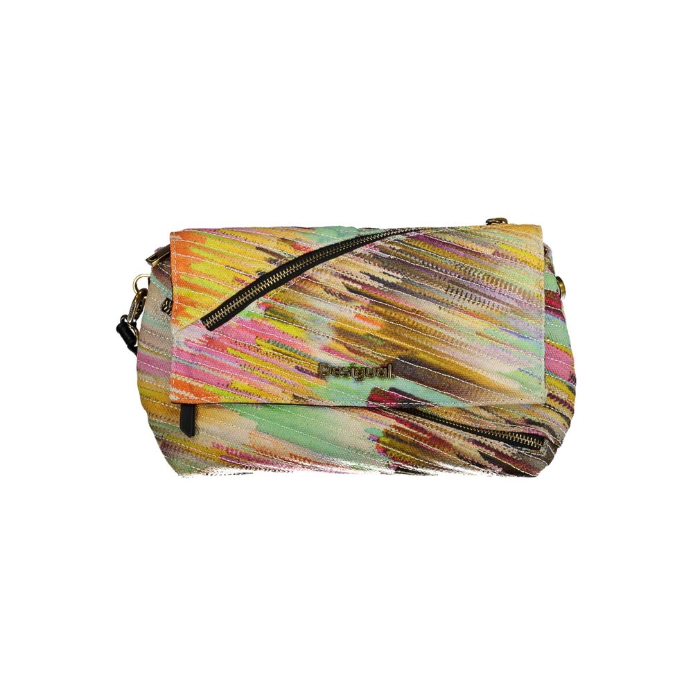 Desigual Yellow Polyester Handbag - A Bold Accessory for Your Unique Style