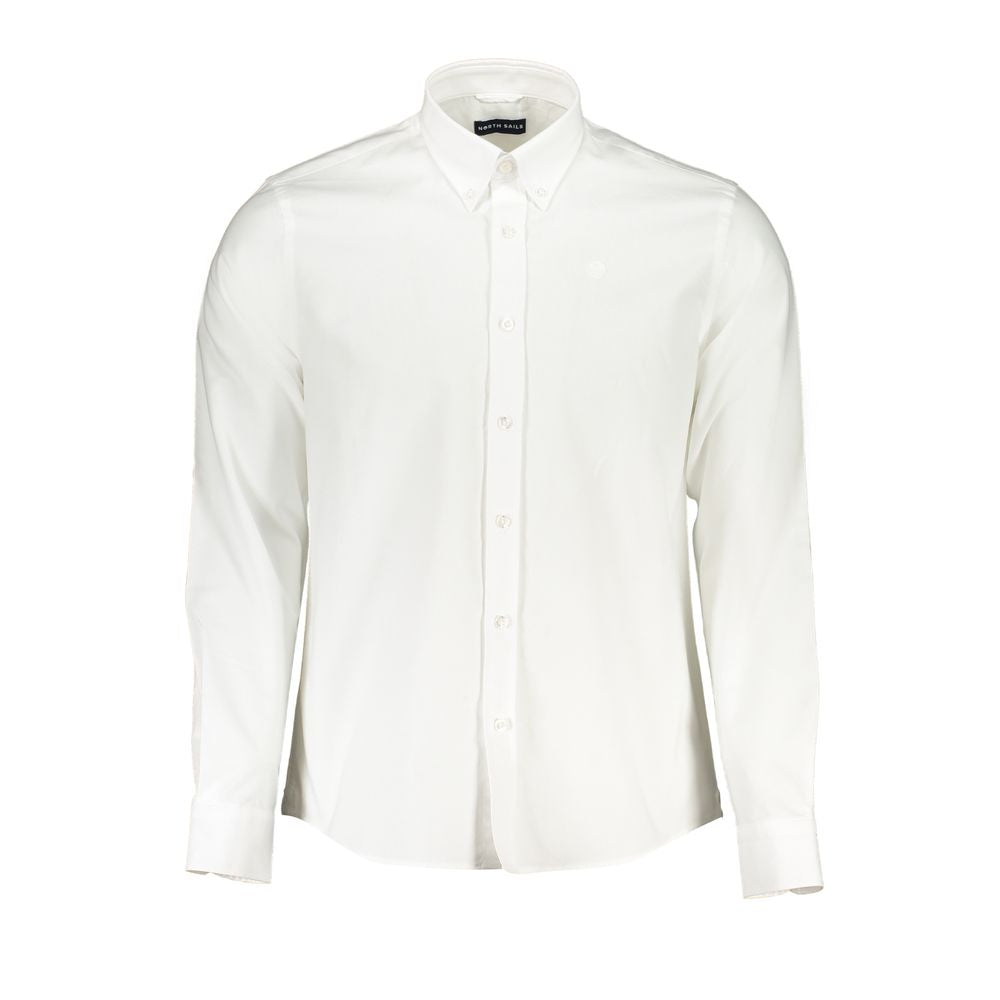 North Sails White Cotton Shirt - Classic Sailing Style