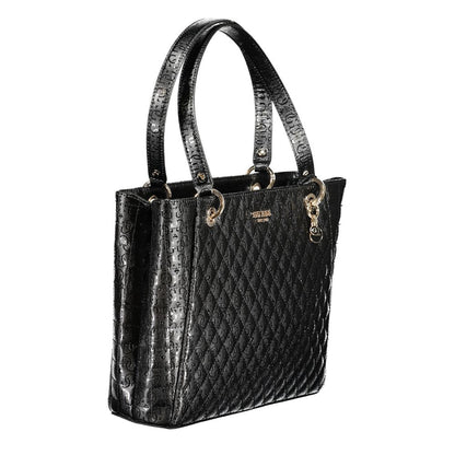 Guess Jeans Black Polyethylene Handbag - Yarmilla Bag