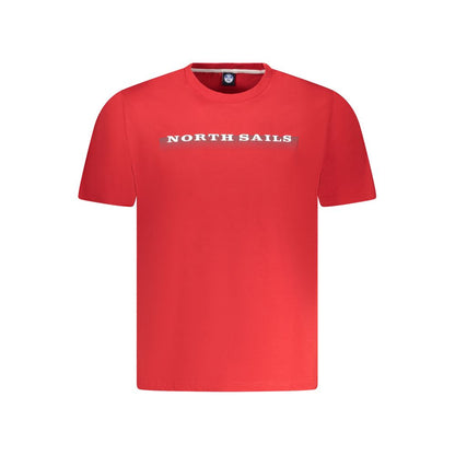 North Sails Red Cotton Men T-Shirt