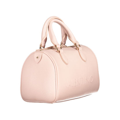 Mario Valentino Pink Faux Leather Women's Handbag with Adjustable Strap