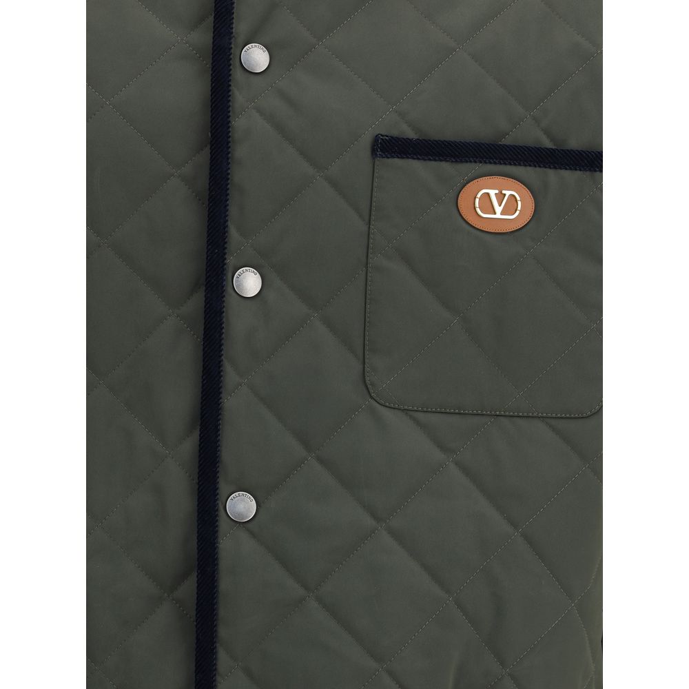 Valentino Logo Quilted Jacket