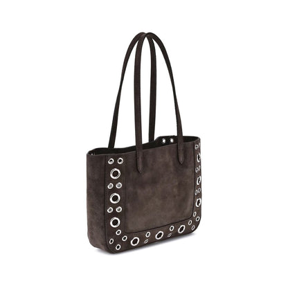 Valentino Garavani Brown Suede Nellcôte Tote Bag