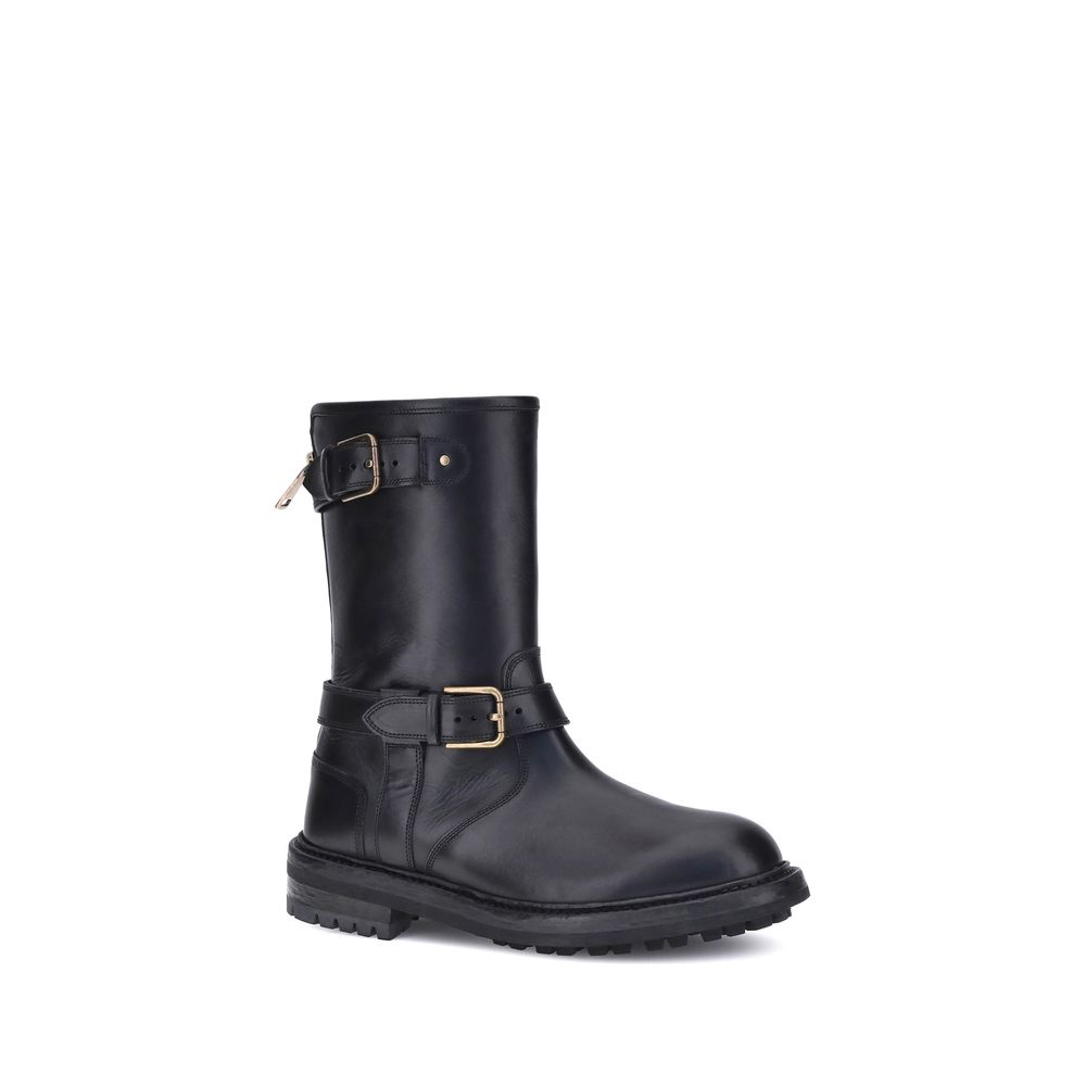 Dolce & Gabbana Leather Ankle Boots