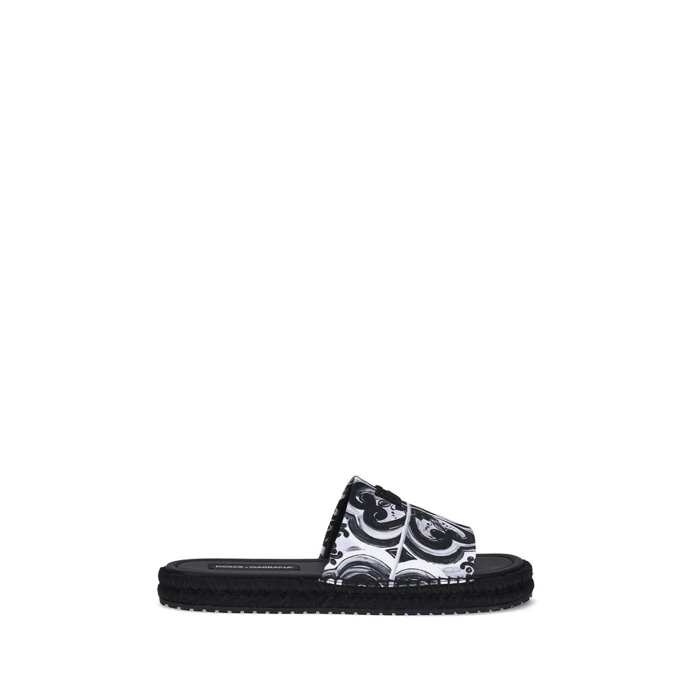 Dolce & Gabbana Cotton Sandals – Mediterranean Elegance