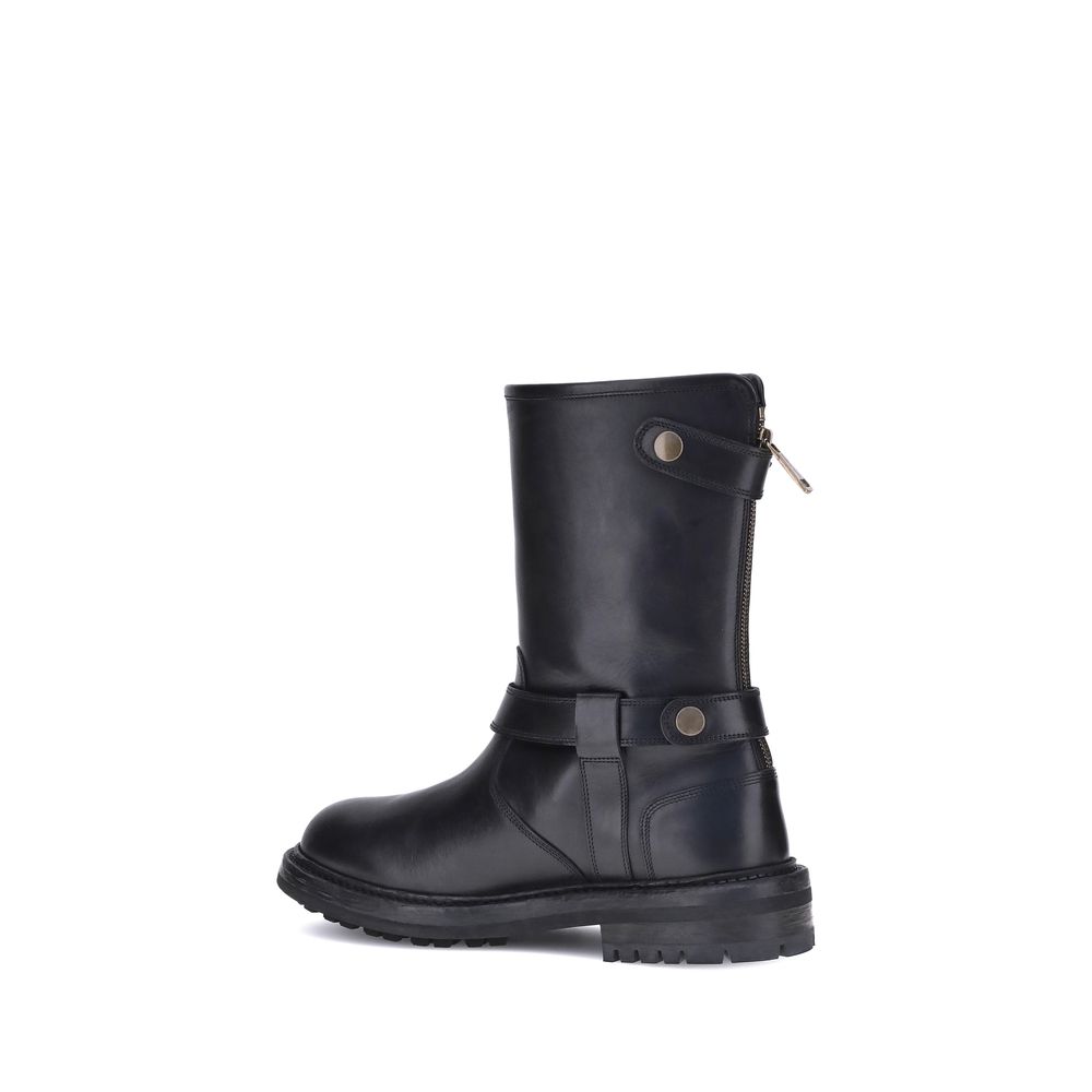 Dolce & Gabbana Leather Ankle Boots