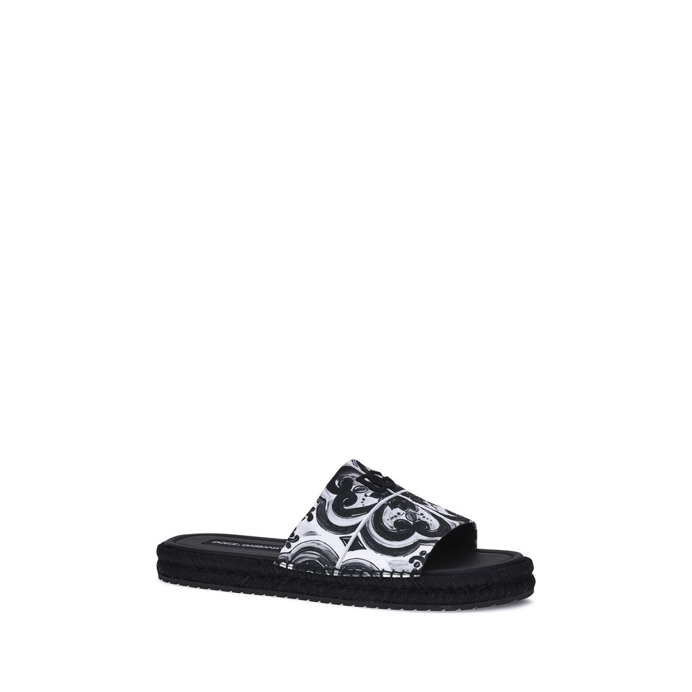Dolce & Gabbana Cotton Sandals – Mediterranean Elegance