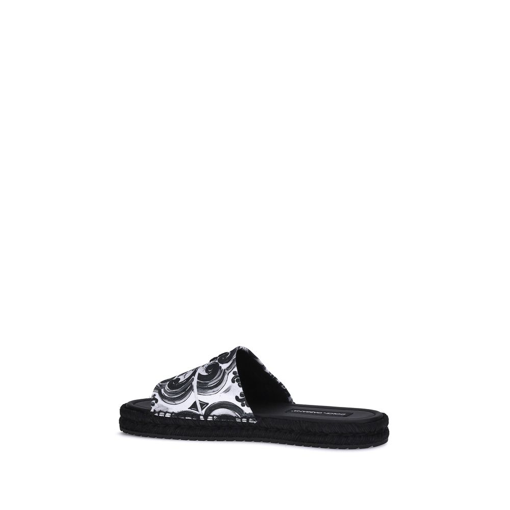 Dolce & Gabbana Cotton Sandals – Mediterranean Elegance
