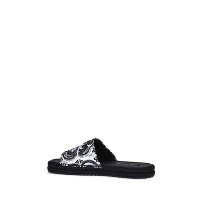 Dolce & Gabbana Cotton Sandals – Mediterranean Elegance
