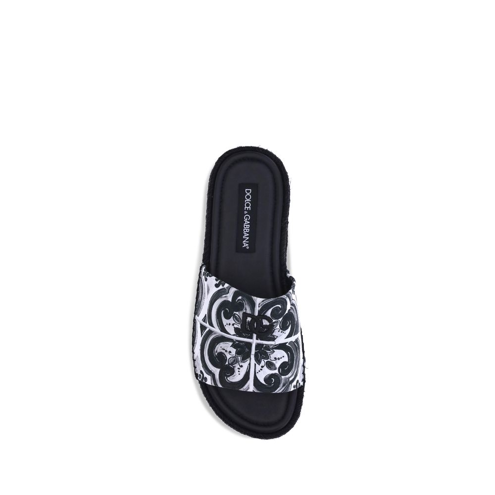Dolce & Gabbana Cotton Sandals – Mediterranean Elegance
