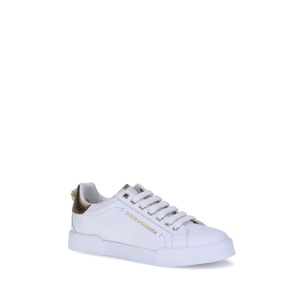 Dolce & Gabbana Portofino Leather Sneakers