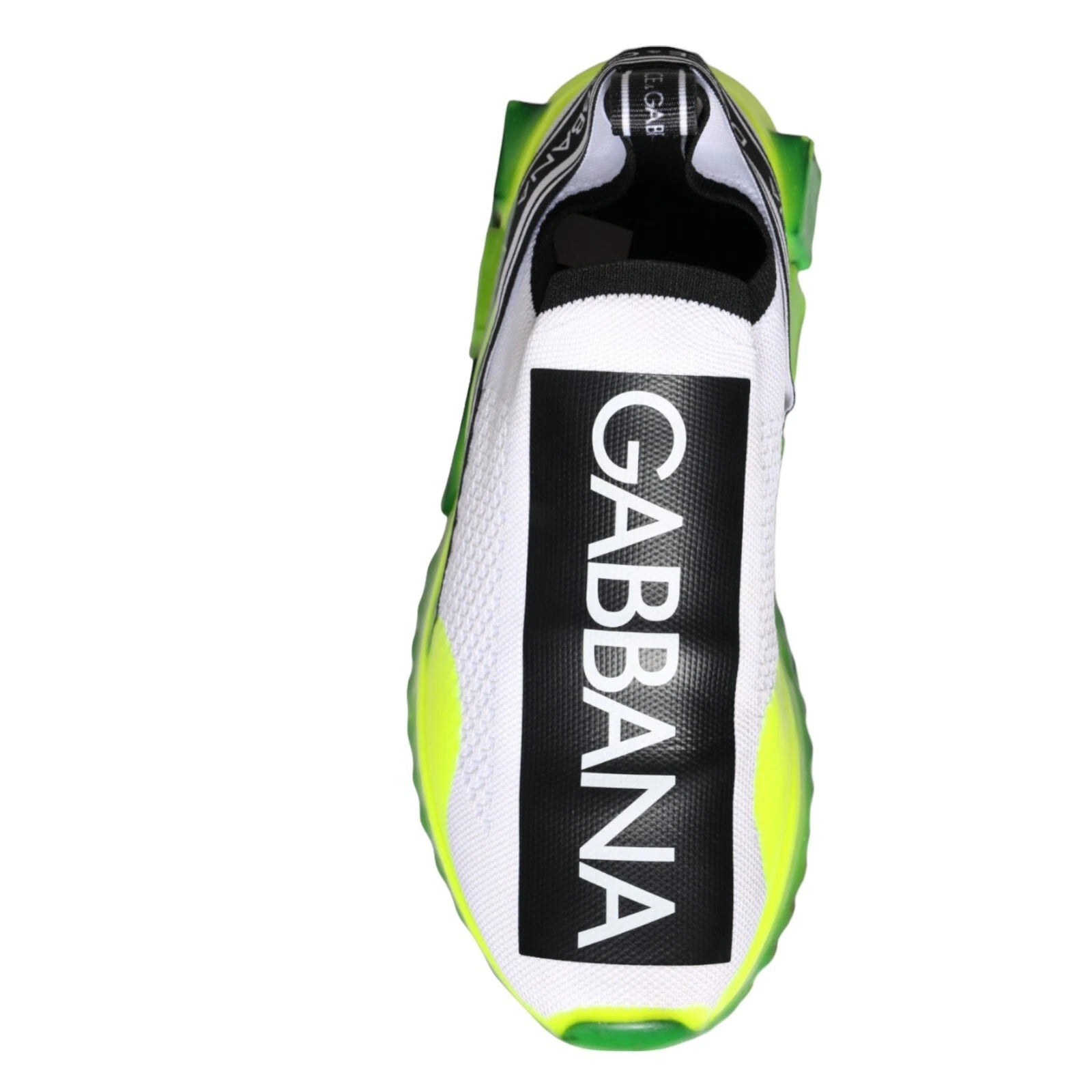 Dolce & Gabbana White, Black & Yellow Slip On Sorrento Sneakers for Women