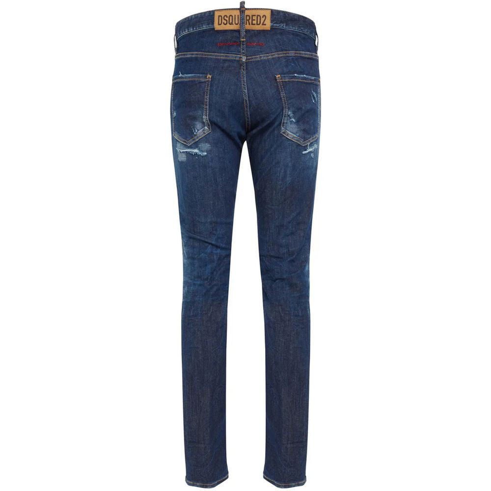 Dsquared2 Cool Guy Blue Cotton Jeans