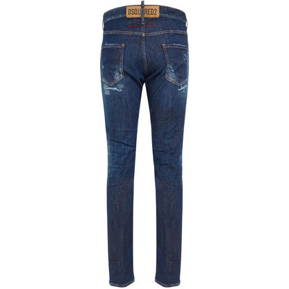 Dsquared2 Cool Guy Blue Cotton Jeans