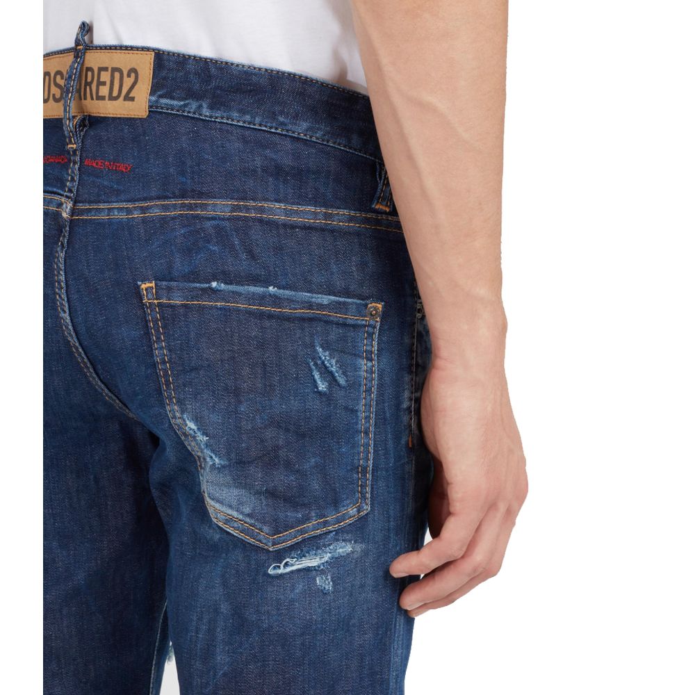 Dsquared2 Cool Guy Blue Cotton Jeans