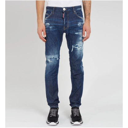 Dsquared2 Cool Guy Blue Cotton Jeans