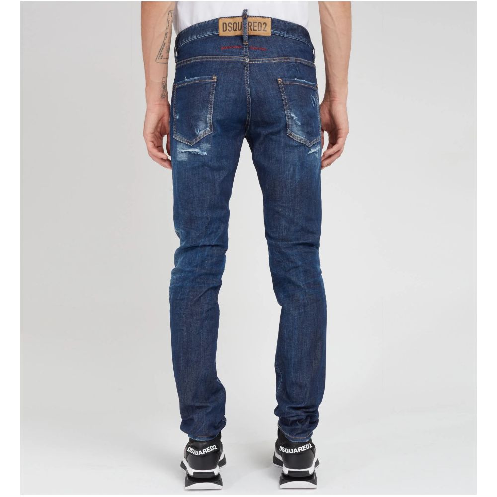 Dsquared2 Cool Guy Blue Cotton Jeans