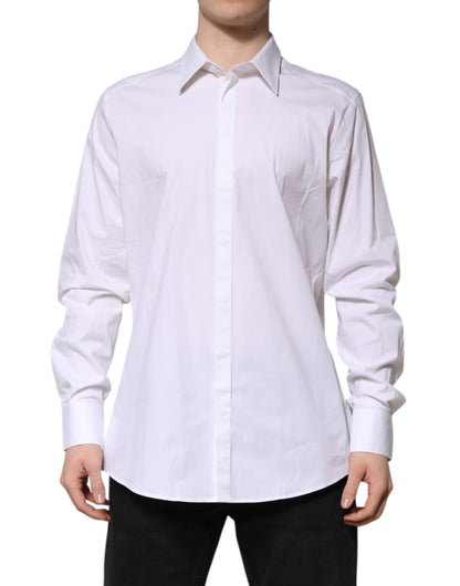 Dolce & Gabbana White MARTINI Long Sleeve Dress Shirt