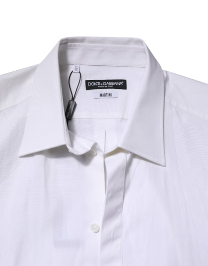Dolce & Gabbana White MARTINI Long Sleeve Dress Shirt