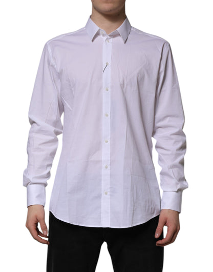 Dolce & Gabbana White MARTINI Long Sleeve Dress Shirt