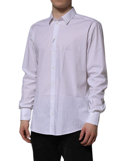 Dolce & Gabbana White MARTINI Long Sleeve Dress Shirt