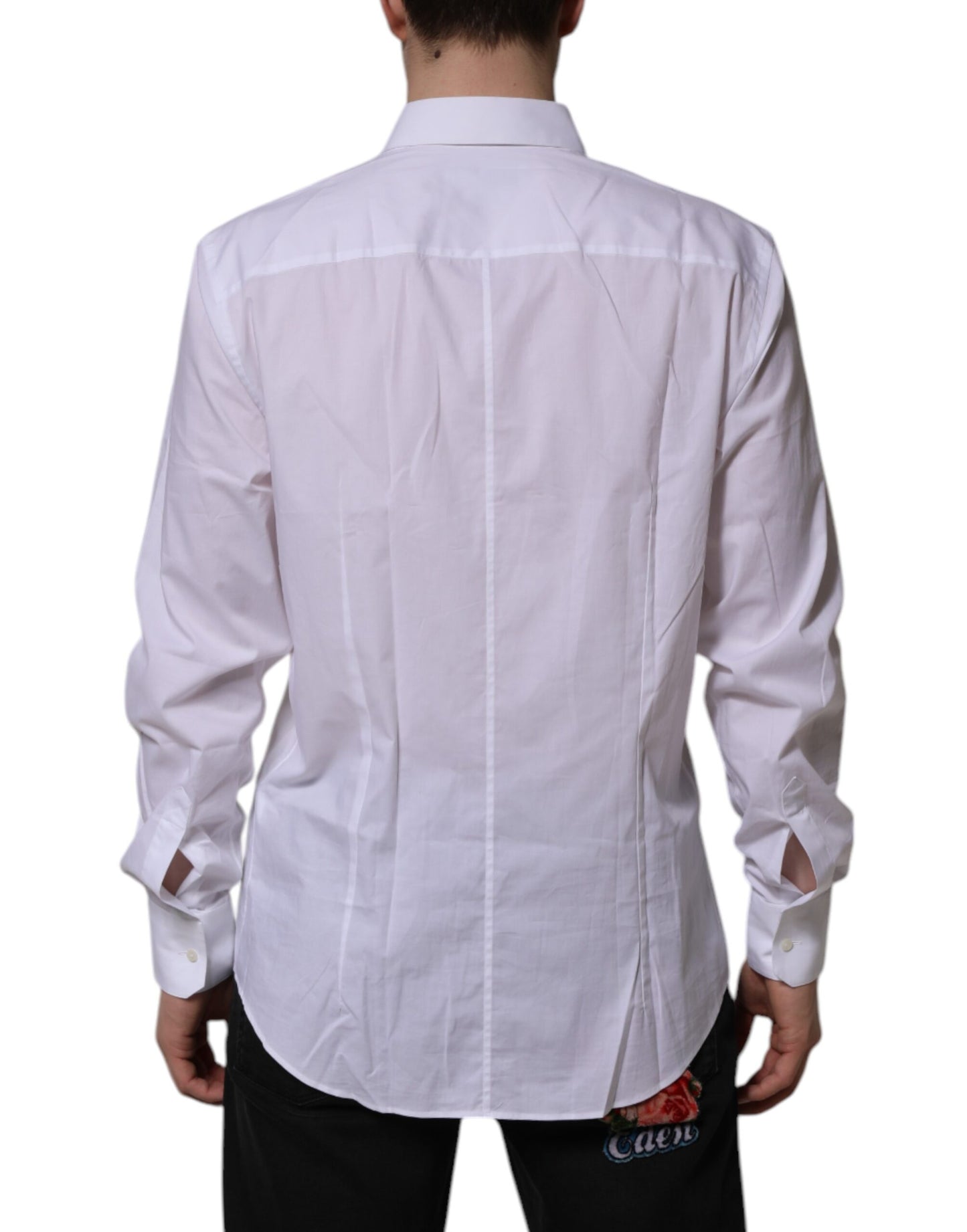 Dolce & Gabbana White MARTINI Long Sleeve Dress Shirt