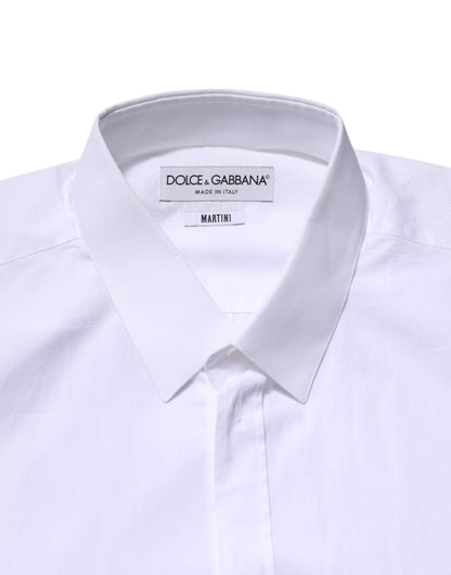 Dolce & Gabbana White MARTINI Long Sleeve Dress Shirt