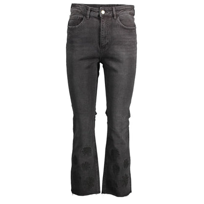 Desigual Black Cotton Women Jeans - Bold Expression of Style