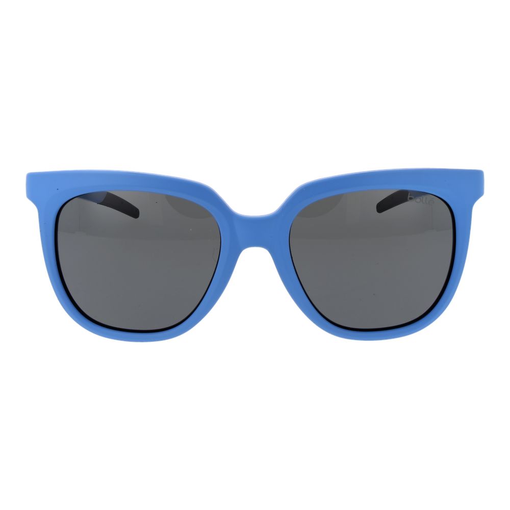 Bolle Women’s Sunglasses – Blue Square Frame with Grey Polarized Lenses, 53mm