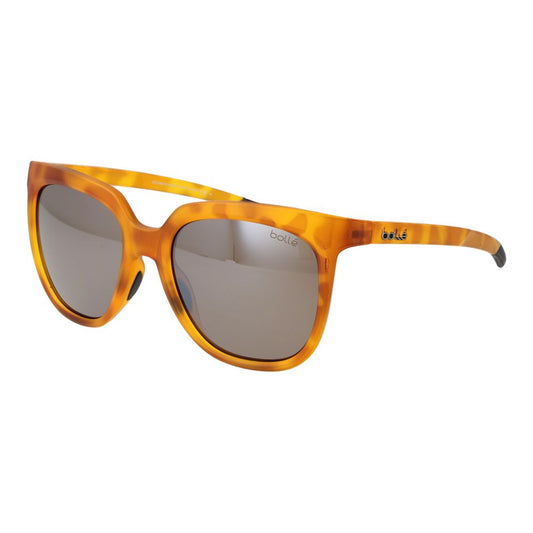 Bolle Women's Sunglasses – Brown Square Frame with Polarized Lenses, 53mm