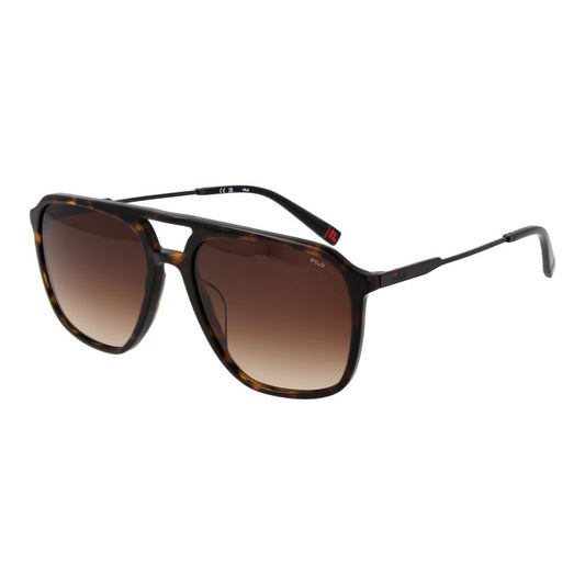 Fila Brown Men’s Sunglasses – Aviator Style with Brown Gradient Lenses