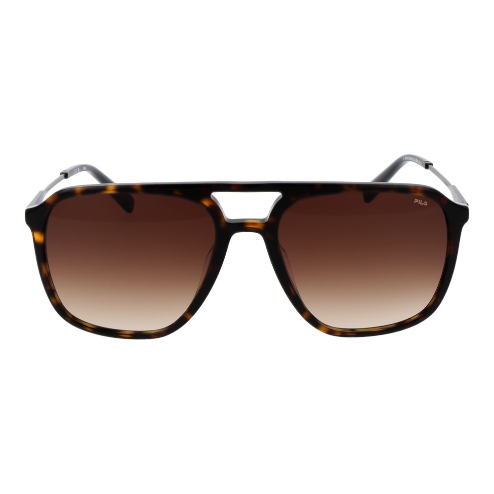 Fila Brown Men’s Sunglasses – Aviator Style with Brown Gradient Lenses