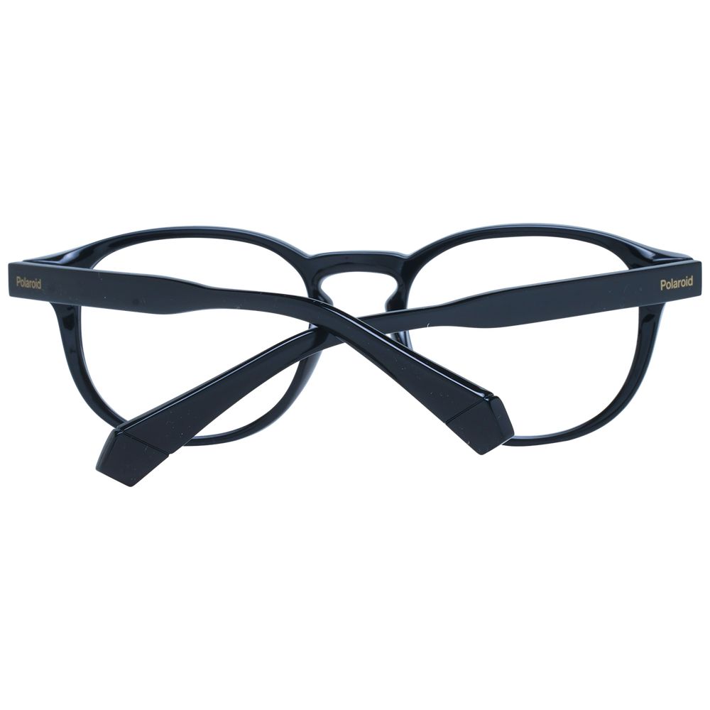 Polaroid Unisex Optical Frames – Black Round Frame, 50mm