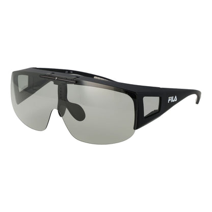 Fila Black Men’s Sunglasses – Full-Rim Polarized Frame with Grey Lenses, 99mm