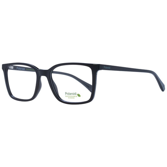 Polaroid Men's Optical Glasses – Black Rectangle Frame, 53mm
