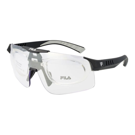 Fila Black Men's Sunglasses – Stylish Full-Rim Frame with Grey Lenses, 99mm