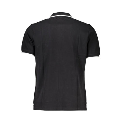 North Sails Black Cotton Polo Shirt: Classic Maritime Style